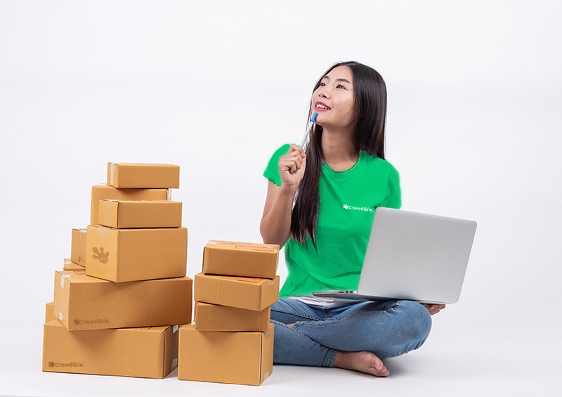 penjual bisnis online di rumah